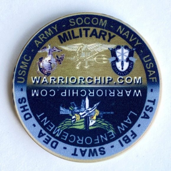 Warrior Chip Next Generation Military & Law Enforcement Challenge Coin 1.7” - Picture 2 of 6
